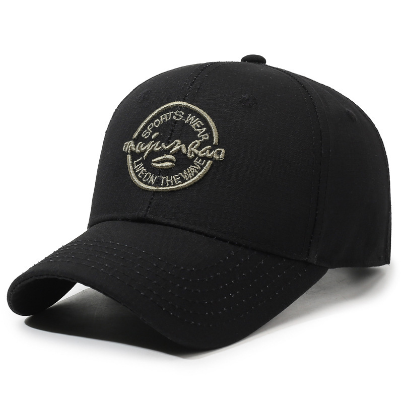 Men's Camouflage 6-Panel Baseball Cap Curved Brim Adjustable Cotton Fabric Sun Protection for Outdoor Use Four Seasons Casual