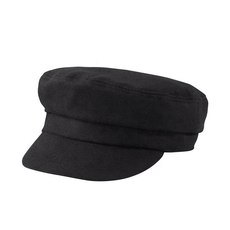 High Quality Wholesale Custom Striped Adjustable Fleece Captain Flat Top Sport Hats for Casual Travel Outdoor Unisex