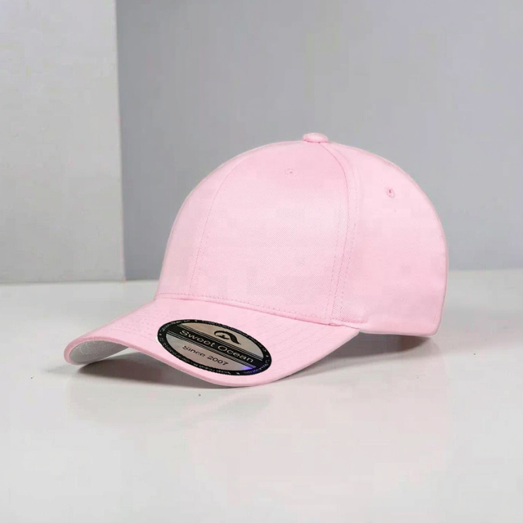 Stylish American Sporty Design 6-Panel Twill Cotton Baseball Cap High Quality Custom Black Solid Oxford Curved Bows Fashionable