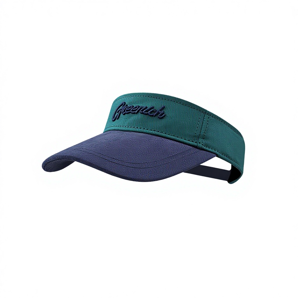 Contrasting Color Hollow Cotton Custom Logo Unisex Summer Sports Sun Protection Visor Caps