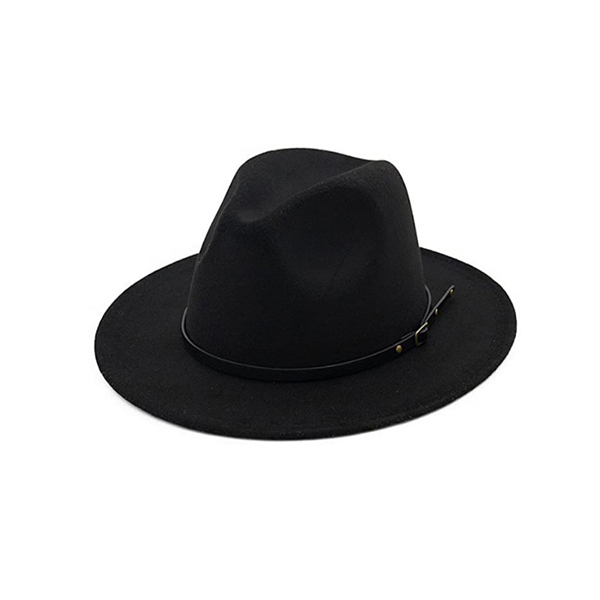Wholesale Classic Camel Belt Buckle Wide Brim Fedora Panama Hats for Men Women Casual Outdoor Lightweight