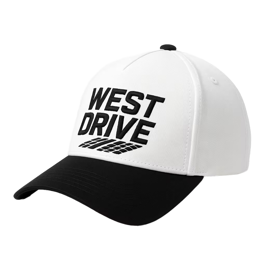 Custom  Embroidery  Baseball Cap Trucker Cap Two Tone Black White 5 Panel Snapback Hats Wholesale for Men Women