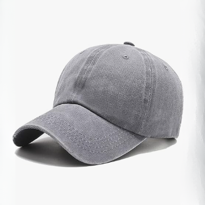 Vintage Washed Distressed Cotton Twill Baseball Cap Sporty Unstructured Low Profile Dad Hat Common Fabric for Casual Streetwear