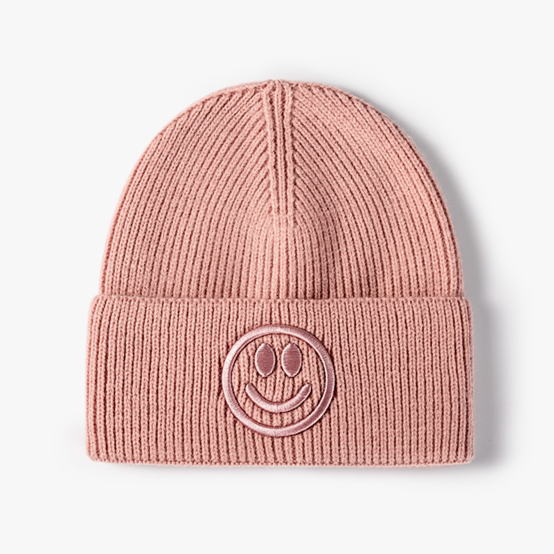 High Quality 100% Cotton Winter Outdoor Knitted Beanie Hat Custom Embroidered Logo Character Pattern High Quality Cotton Cap