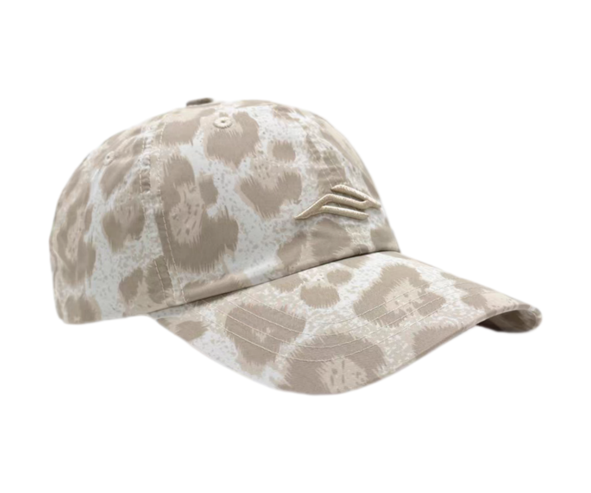 Leopard Print 6-Panel Baseball Cap Retro Y2K Style Curve Brim Adjustable Unisex Fashionable Breathable Waterproof Dad Hat