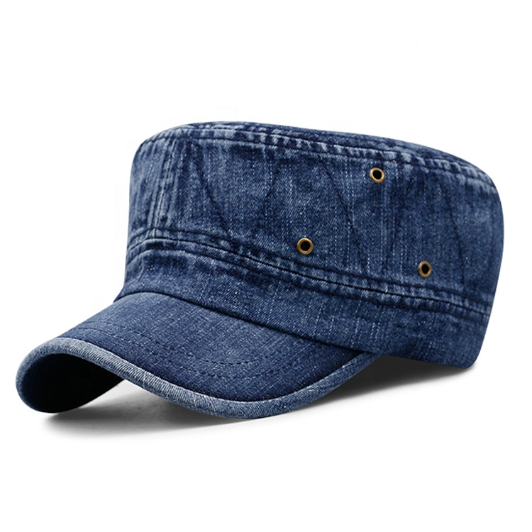 Hot Sale Character-Style Jeans Washed Caps for Outdoor Travel Casual Use for Cycling and Promotions
