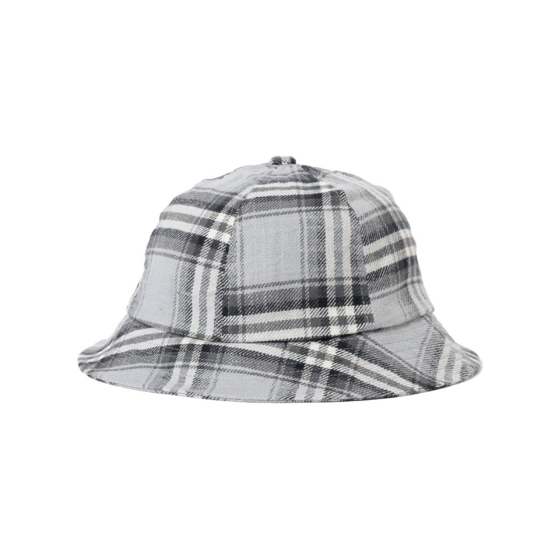 2026 Spring Festival High-Quality Cotton Bell-Shaped Checkered Casual Minimalist Bucket Hat
