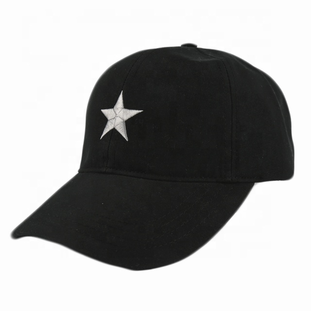 High Quality Customized Cotton Baseball Cap Sporty Dad Hat with 3D Star Embroidery Puff Printing Logo Trucker Hats