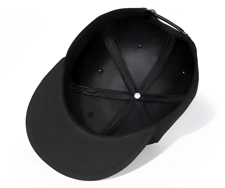 2026 New Black Metal X Logo Flat Brim Snapback Baseball Cap Unisex Adjustable Buckle Trendy Duckbill Hip Hop Fashion Outdoor
