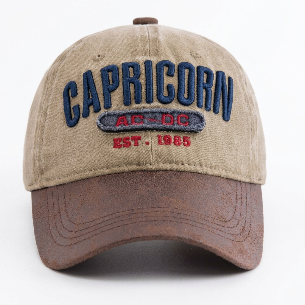 American Style Hat - Retro Color-matched Soft-top Baseball Cap