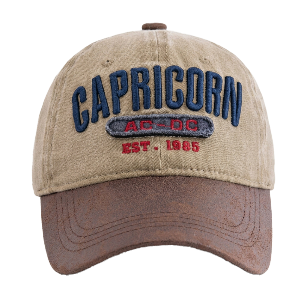 American Style Hat - Retro Color-matched Soft-top Baseball Cap