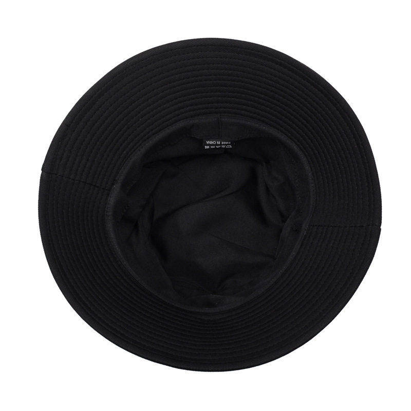 Bucket Hat Women's Spring-autumn New Style Fashionable Rubberized Letter Outdoor Casual Sun-protective Boater Hat