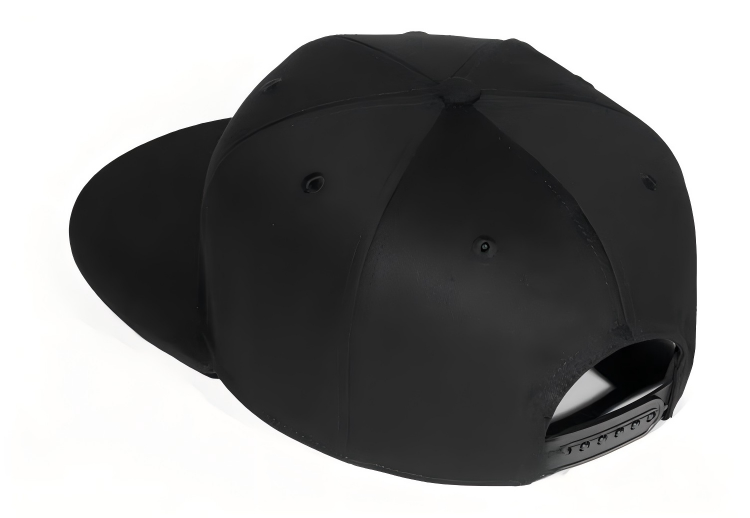 2026 New Black Metal X Logo Flat Brim Snapback Baseball Cap Unisex Adjustable Buckle Trendy Duckbill Hip Hop Fashion Outdoor