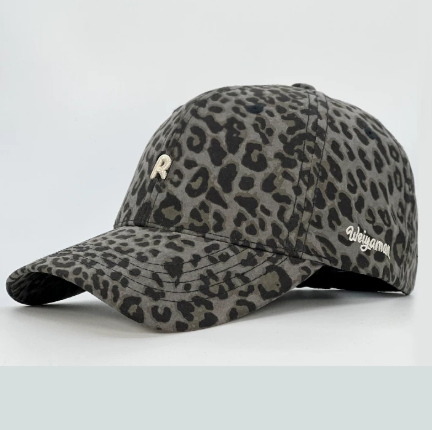 Retro Leopard Print Baseball Cap for Women, Women's Beanie Hat