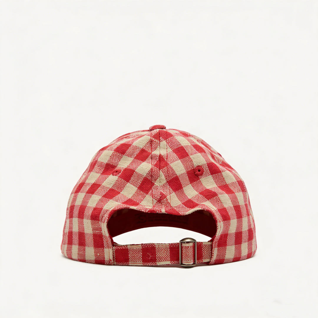 Wholesale High Quality Unisex Soft-Touch Vintage 6-Panel Checkered Baseball Cap Sporty Style Custom Design and Color