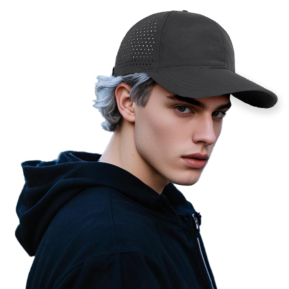 Men and Women's Quick Dry Adjustable Mesh UPF50+ Outdoor Sports Snapback Golf Hat