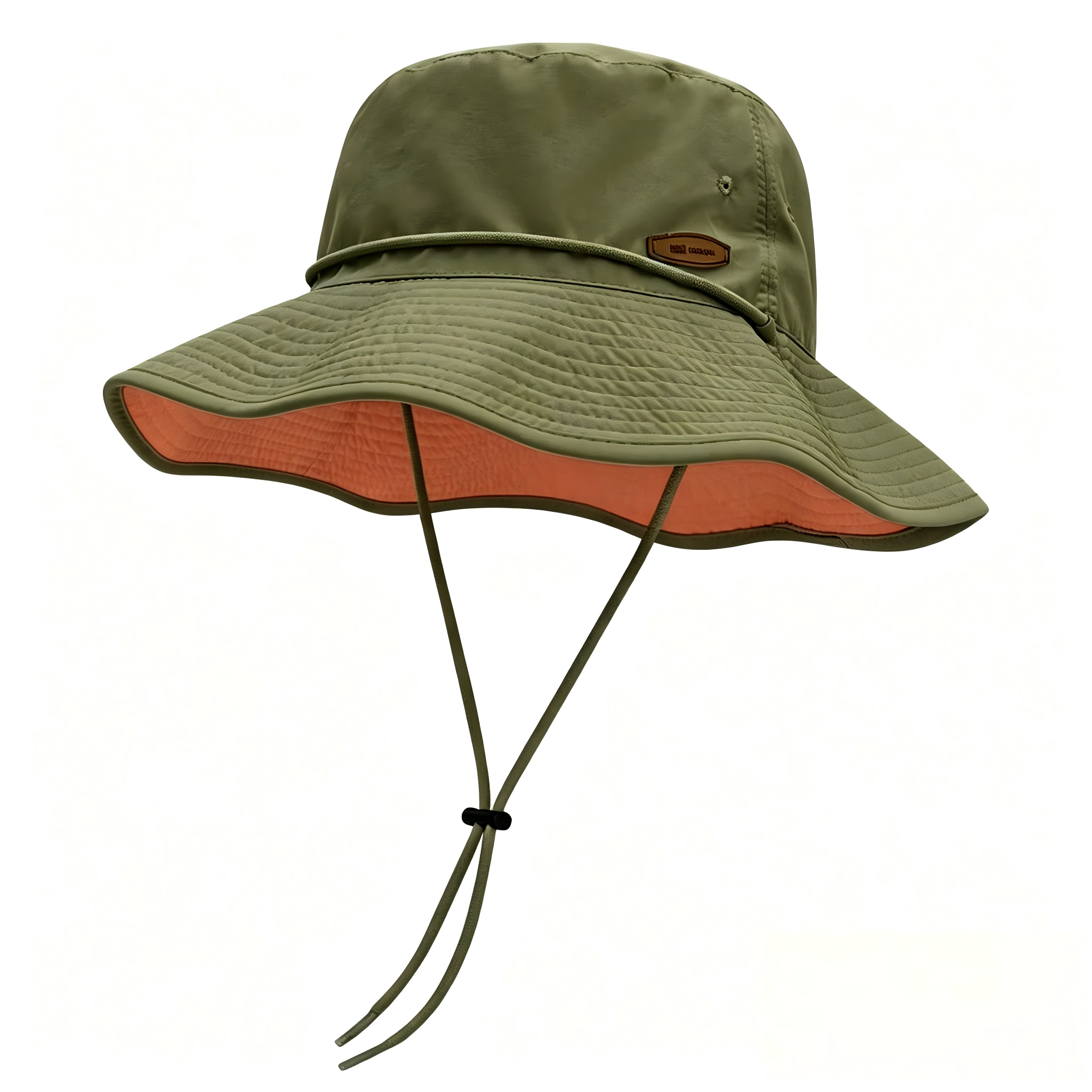 Custom Logo Wide Brim Sun Hat UV Protection Reversible Bucket Hat with Chin Strap for Women Men Outdoor