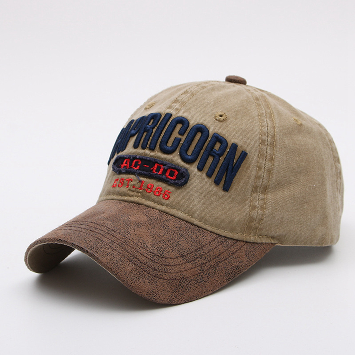 Custom Two-Tone Baseball Caps Embroidered Letter Logo Unisex Casual Sporty Style 100% Cotton Fabric Sports Enthusiasts