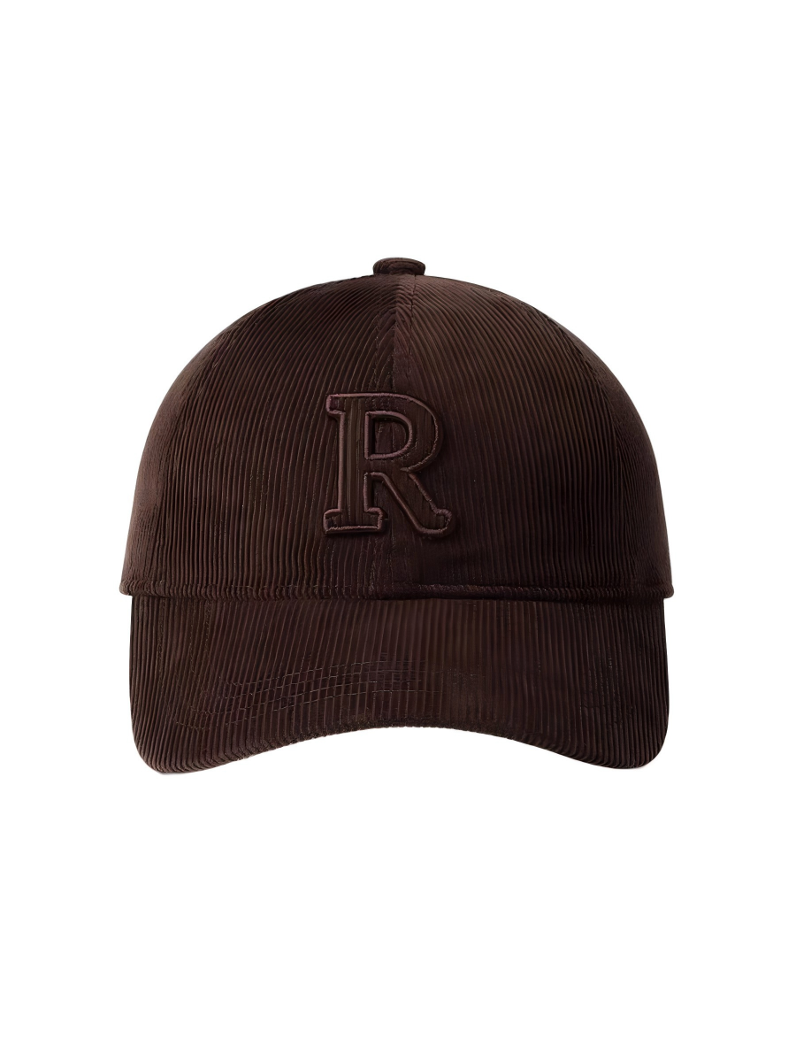 2026 New Brown Corduroy 6-Panel Baseball Cap with 3D  Logo Unisex Adjustable  Closure Fashionable Sporty Design