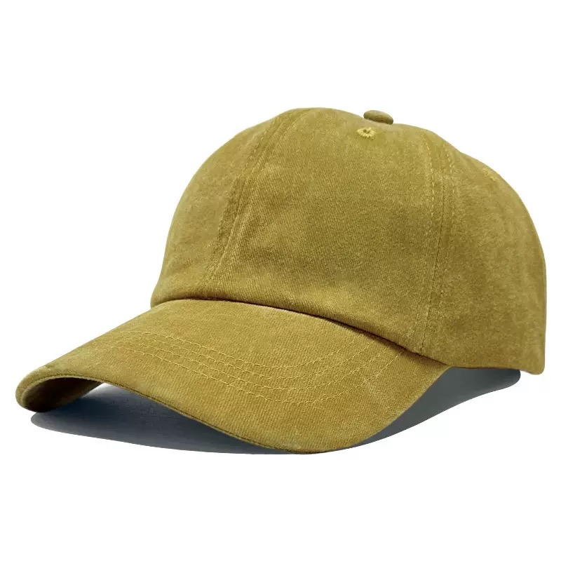2026 New Washed Cotton Curved Brim Baseball Cap Dark Green Vintage Style Soft Custom Logo One Size Dad Hat