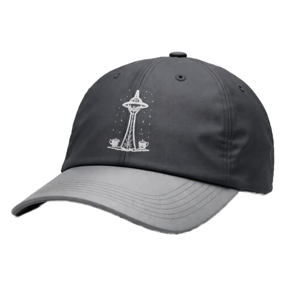 Embroidered Two-Tone Dad Cap, Unstructured Polyester Baseball Cap, Curved Brim Adjustable Casual Hat