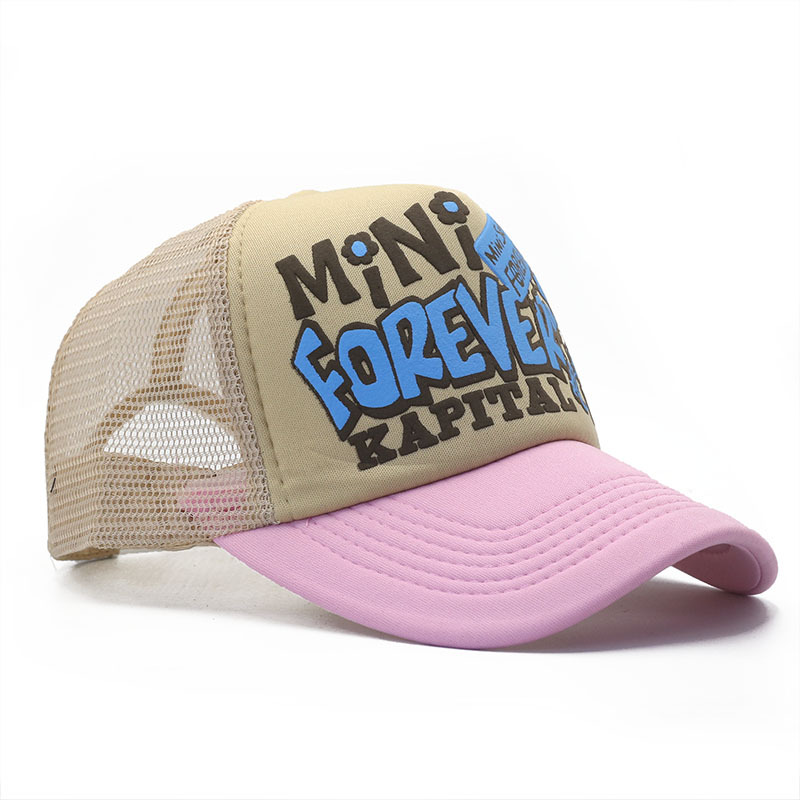 New Men's and Women's Hat with Printed Letters Trucker Mesh Cap Spring/Summer