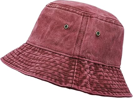 Customized Pure Cotton Vintage Twill Washed Bucket Hat Outdoor Travel Classic Style High-Quality Cotton Durable
