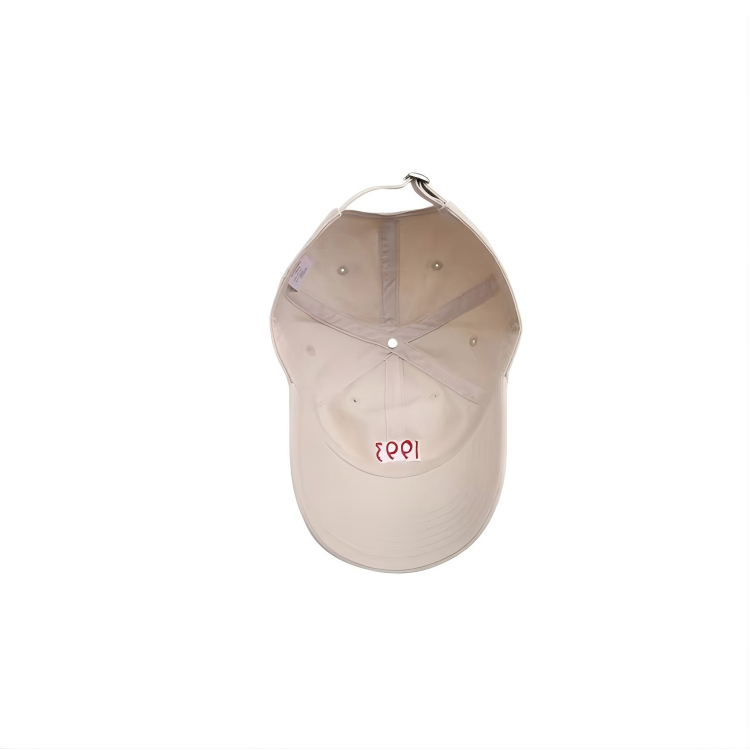 Beige 1993 Number Embroidery Vintage Twill Dobby Baseball Cap Unisex Adjustable Silver Copper Buckle Dad Hat