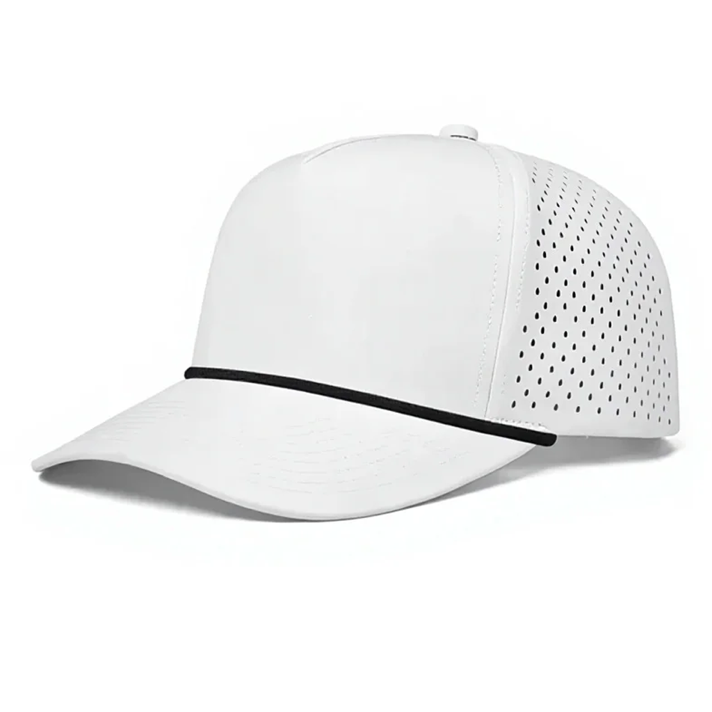 Mesh Breathable Baseball Cap With Braided Rope Trim Outdoor Sports Sun Hat for Men Women