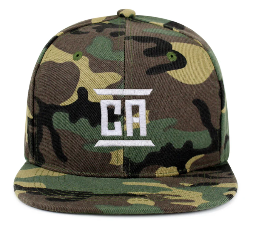 2026 Premium Camo Embroidered Logo Snapback Cap Flat Brim Adjustable Outdoor Streetwear Fashion Caps for Daily Wear Hip-Hop Hat