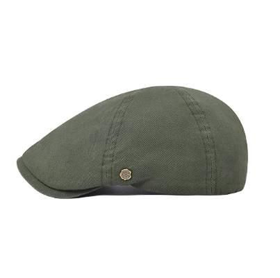 Wholesale Custom Logo Men's Flat Cap, Breathable Cotton Ivy Newsboy Cap, Vintage Gatsby Beret Hat for Daily Wear