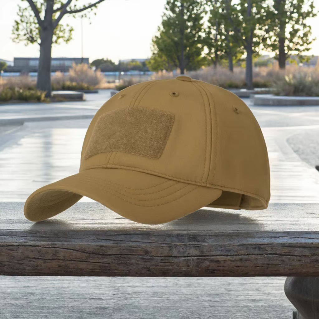 Custom Logo 6-Panel Curved Brim Baseball Cap Hat with Hand Embroidery Puff Printing Common Fabric Feature