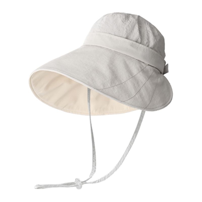 Extra Large Brim Ice Silk Double-Sided Fisherman Hat for Women Summer Sun Hat Outdoor UV Protection Sunscreen Quick-Drying