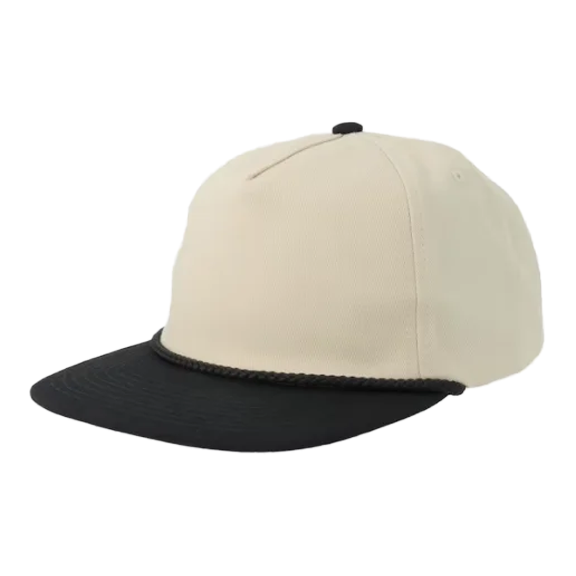 Wholesale Luxury Custom 5-Panel Two-Tone Snapback Baseball Caps Custom Cotton Twill Fabric Adjustable Fashion Style for Men Women