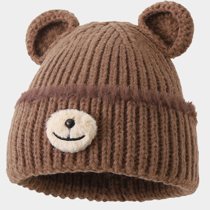 Cute Little Bear Hat - Windproof, Warm and Cozy Knitted Hat, Sweet in Appearance
