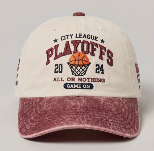 Customized and Embroidered Baseball Caps with Logos Printed on Them