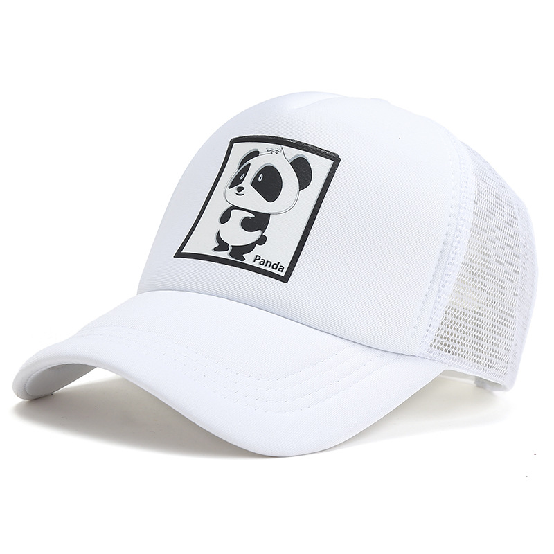 Panda Baseball Cap Sunscreen and Shade protection Fashionable Cartoon Mesh Cap Truck Driver Cap Summer Outdoor Accessory