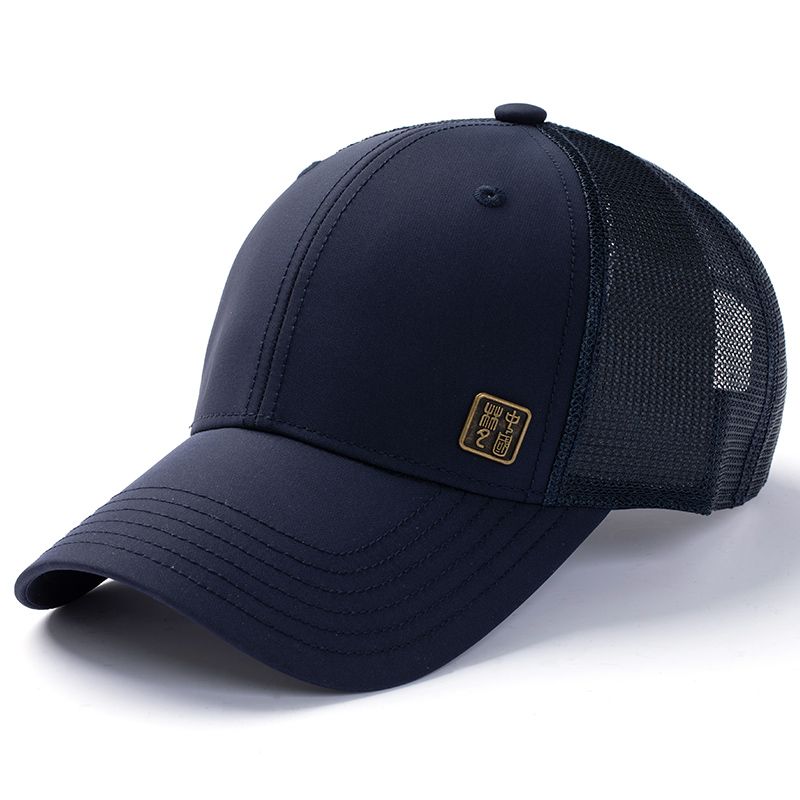 Summer Men's New Large Head Hard Top Baseball Cap Deepened Trendy Fashion Face-Enhancing Outdoor Sun Protection Duckbill Cap