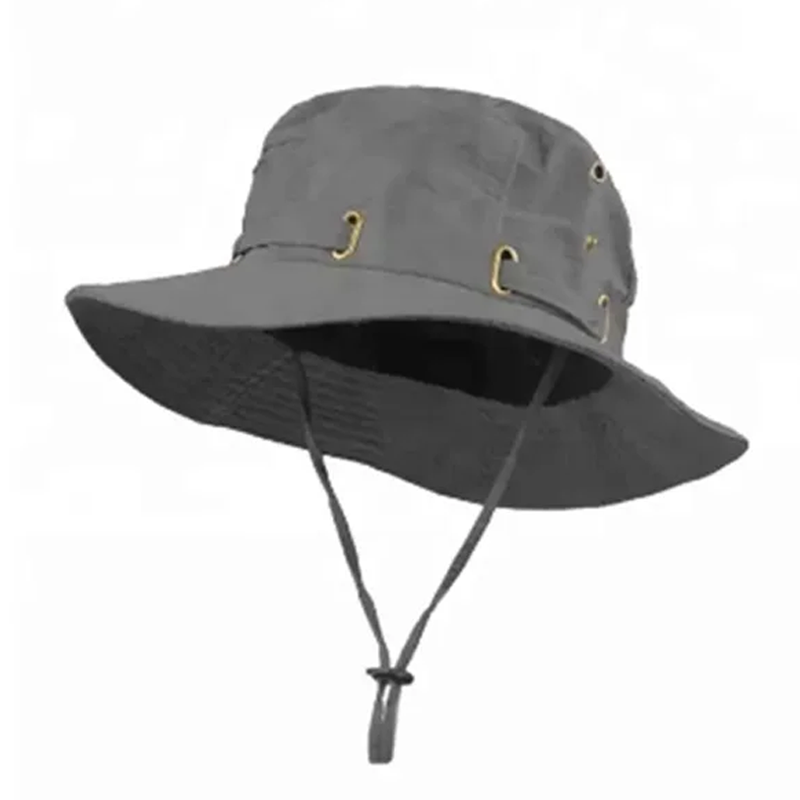 Wholesale Customized Cotton Barrel Bucket Hat for Men Women for Fishing Skiing Casual Outings Cycling Daily Use with String