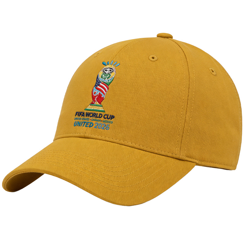 FIFA World Cup 2026 Hat with Embroidered Gray Adjustable Cotton Denim Baseball Cap