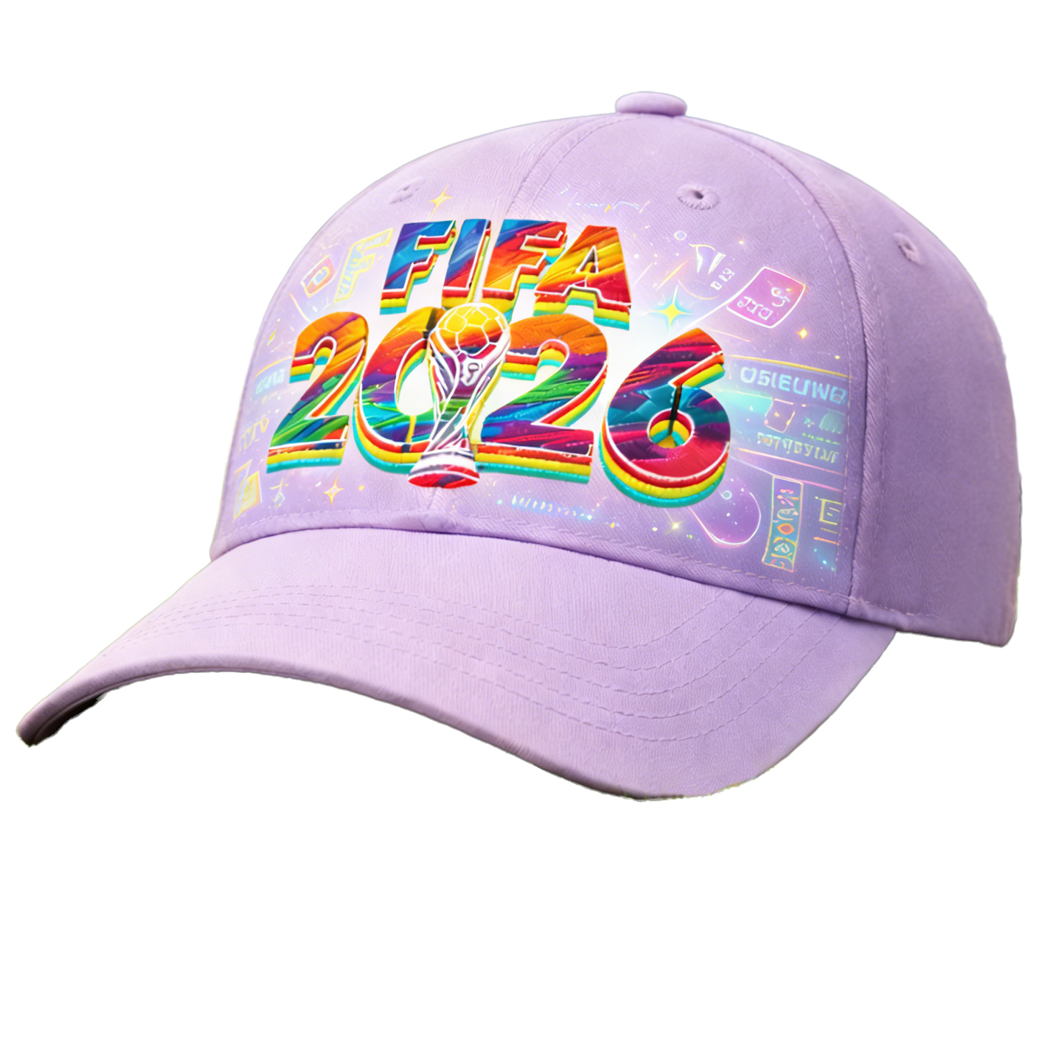 2026 FIFA World Cup Embroidered Gray Cotton Denim Adjustable Baseball Cap