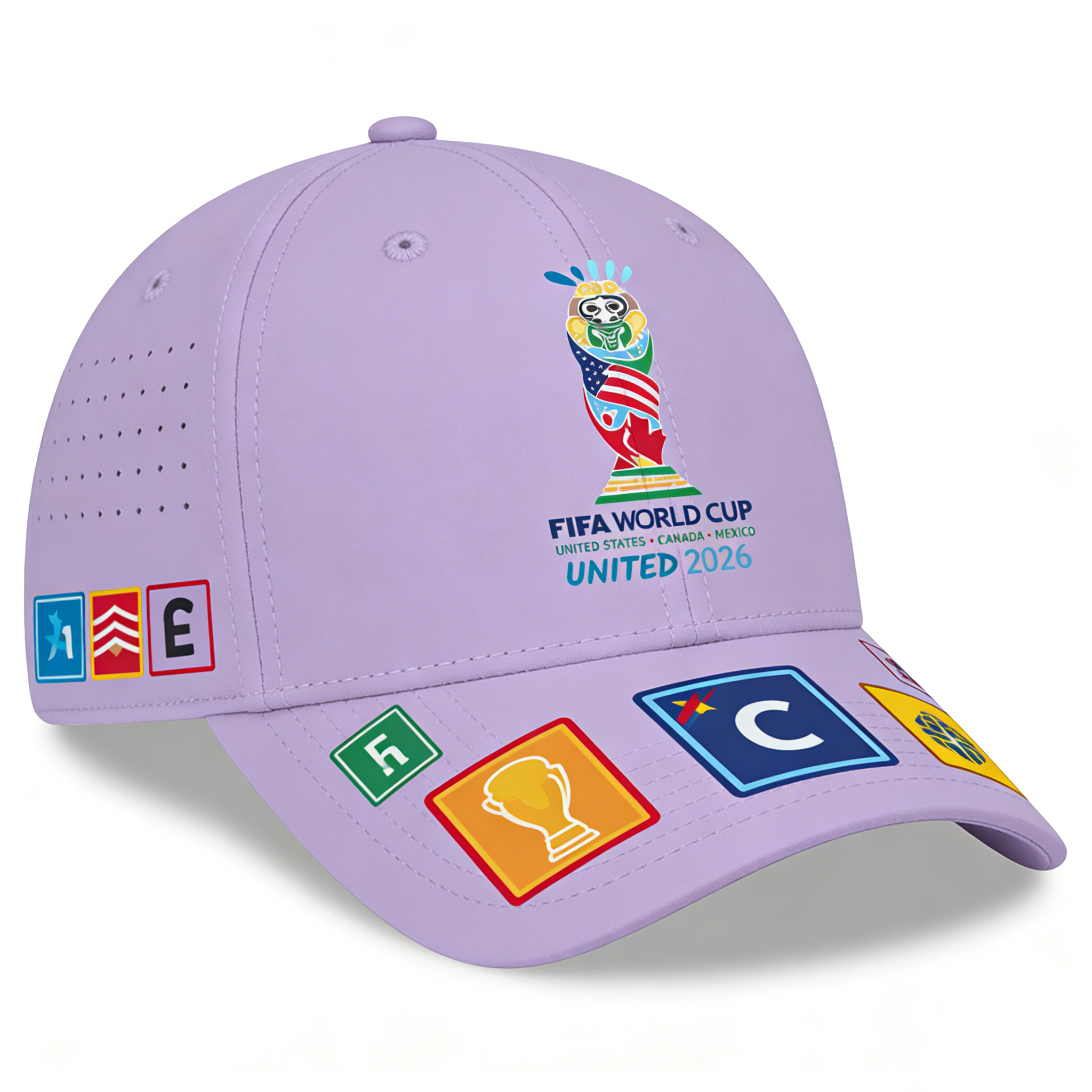 2026 FIFA World Cup Embroidered Gray Cotton Denim Adjustable Baseball Cap