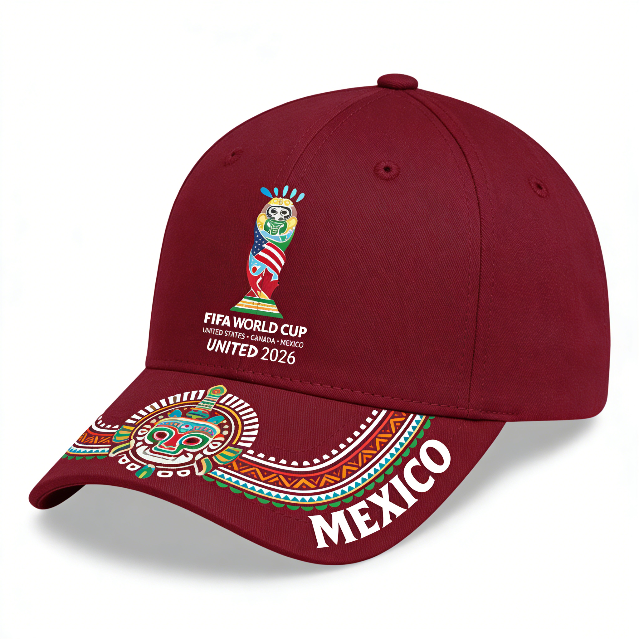 2026 FIFA World Cup Embroidered Gray Cotton Denim Adjustable Baseball Cap