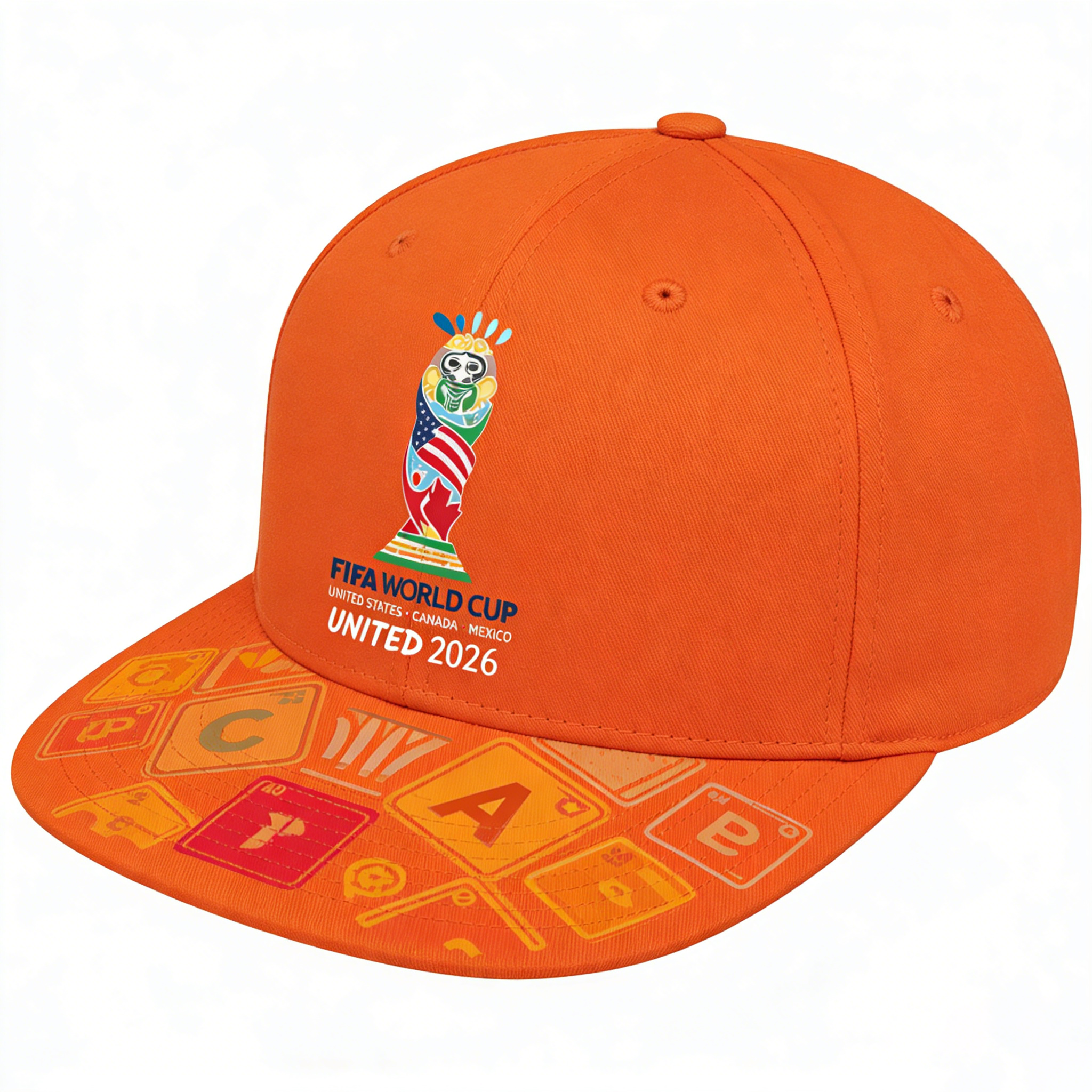 2026 FIFA World Cup Embroidered Gray Cotton Denim Adjustable Baseball Cap
