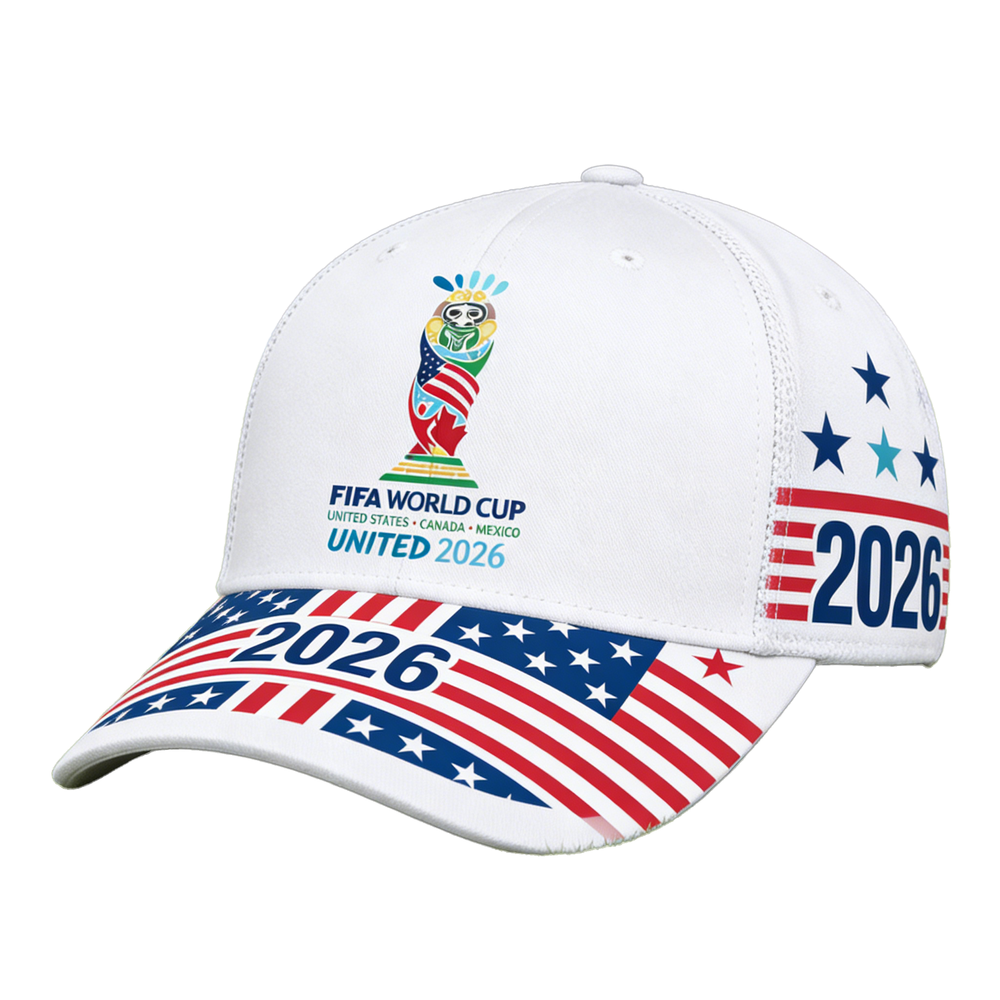 2026 FIFA World Cup Embroidered Gray Cotton Denim Adjustable Baseball Cap