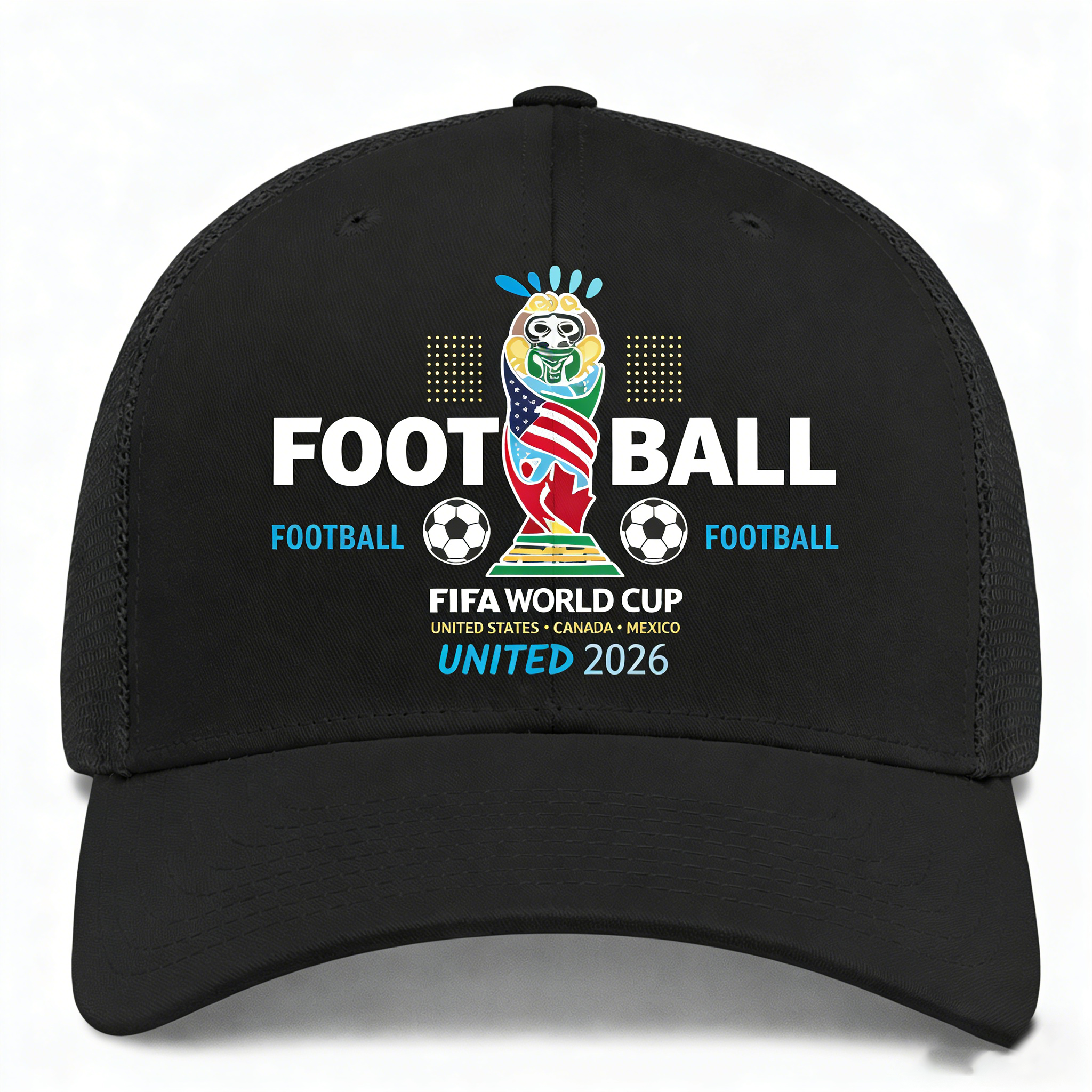 2026 FIFA World Cup Embroidered Gray Cotton Denim Adjustable Baseball Cap