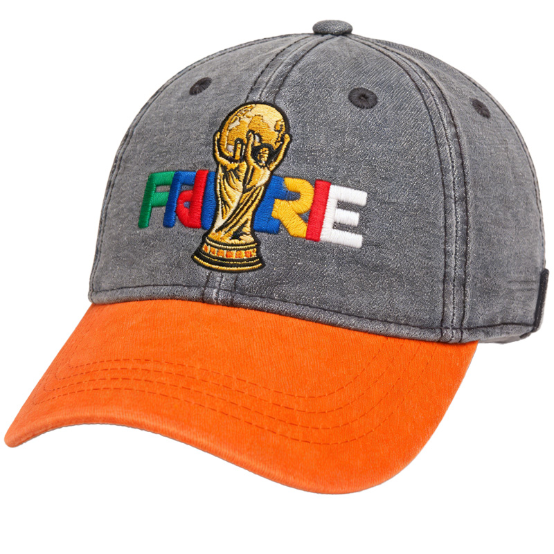 FIFA World Cup 2026 Hat with Embroidered Gray Adjustable Cotton Denim Baseball Cap