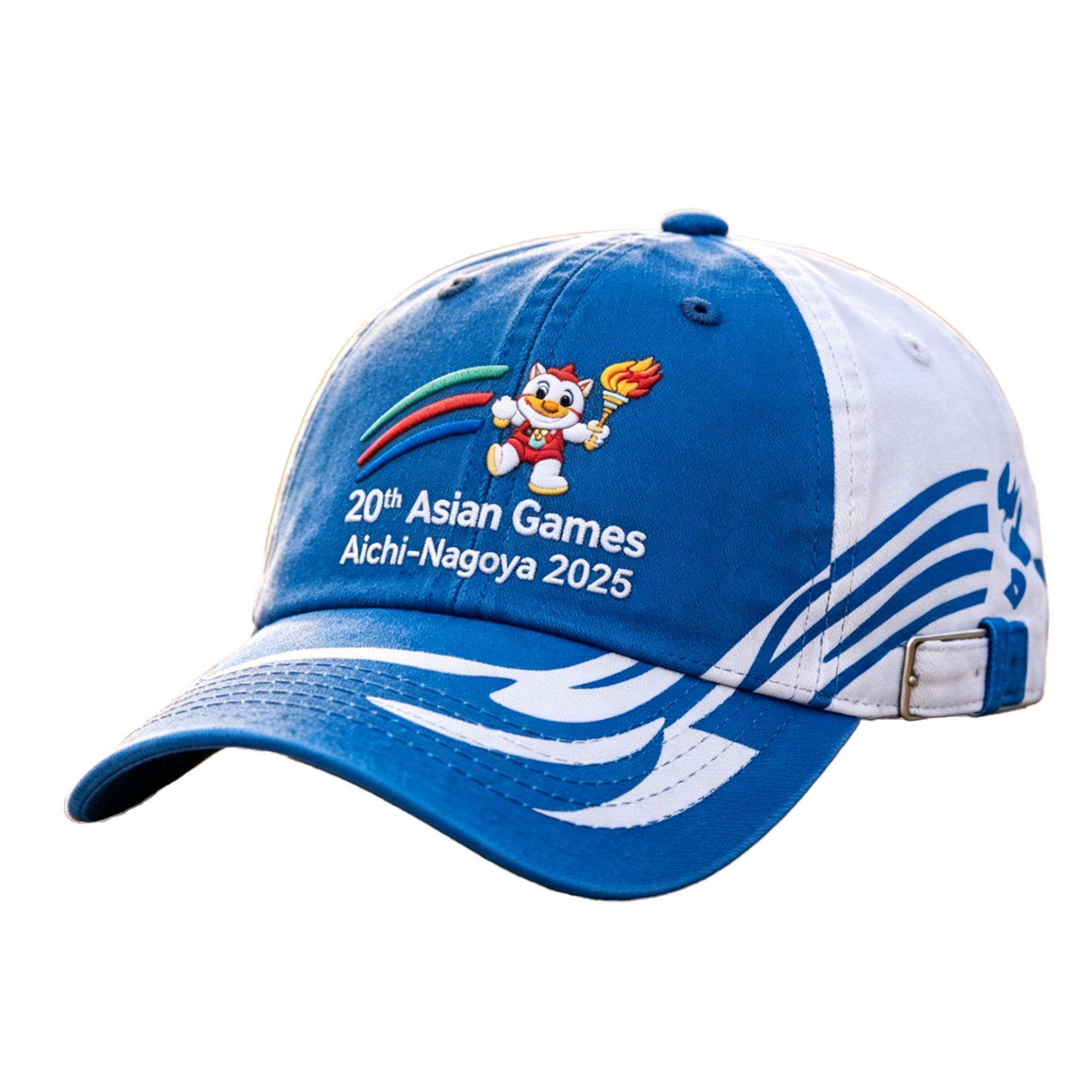 20th Asian Games Aichi-Nagoya 2026 Embroidered Gray Adjustable Cotton Denim Baseball Cap for Baseball Cap| Baseball Cap | xhcaps.com