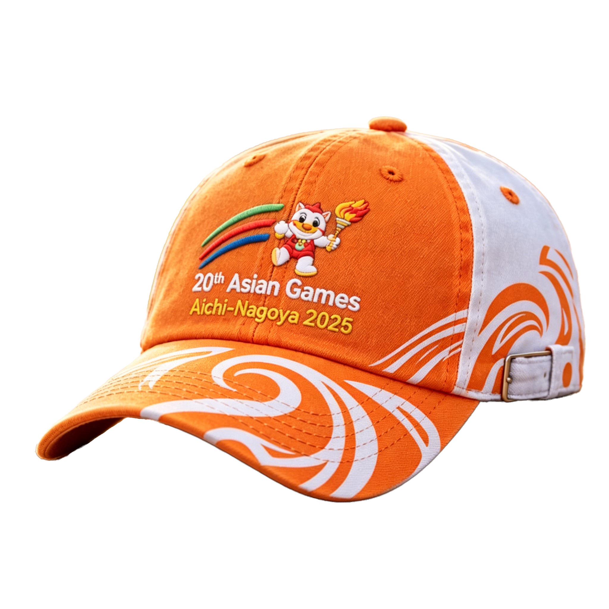 20th Asian Games Aichi-Nagoya 2026 Embroidered Gray Adjustable Cotton Denim Baseball Cap for Baseball Cap| Baseball Cap | xhcaps.com