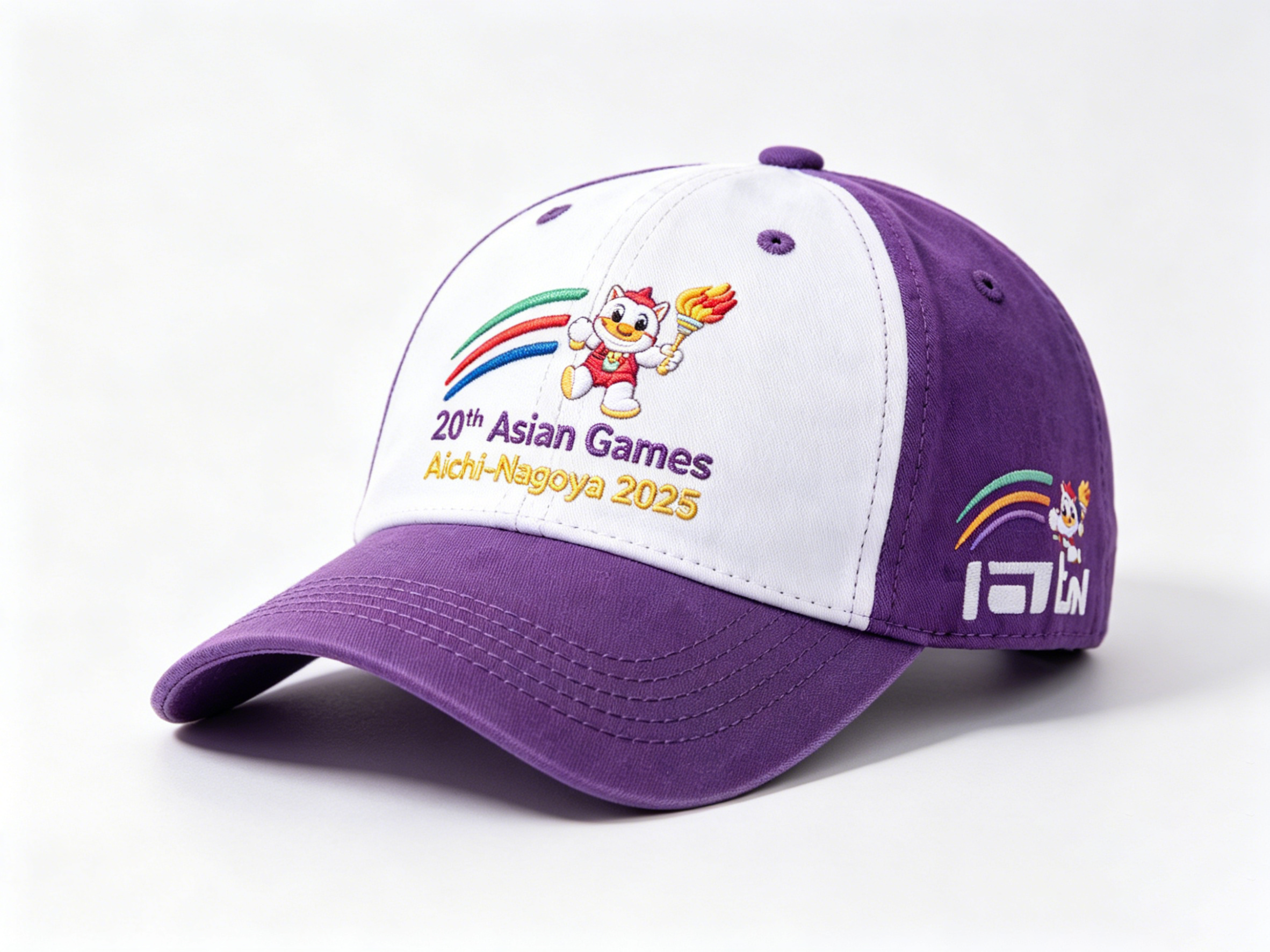 20th Asian Games Aichi-Nagoya 2026 Embroidered Gray Adjustable Cotton Denim Baseball Cap for Baseball Cap| Baseball Cap | xhcaps.com
